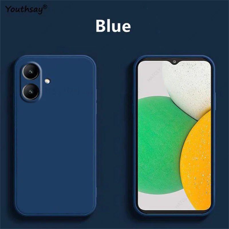 For Samsung Galaxy A06 Case Cover Samsung Galaxy A06 A05 A16 A05S Funda Coque Soft TPU Original Liquid Silicone Case Samsung A06
