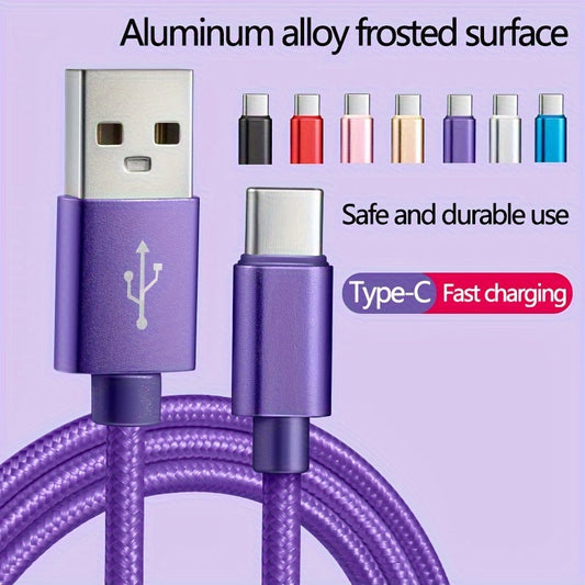 High-Speed USB-C Cable for Samsung, Redmi, OnePlus: Fast Charging & Data Sync, Durable & Flexible Cord for Travel & Office