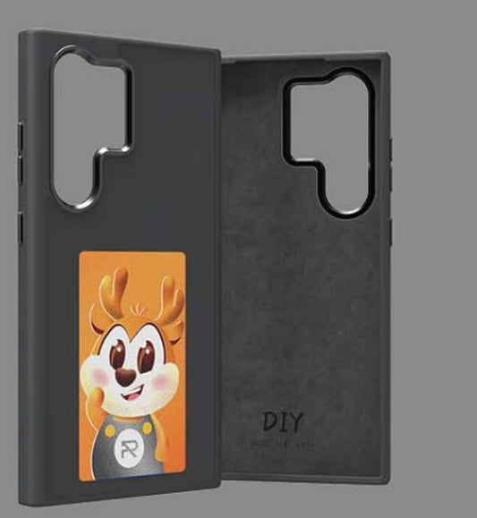 phone case featuring a four-color e-ink display and NFC functionality