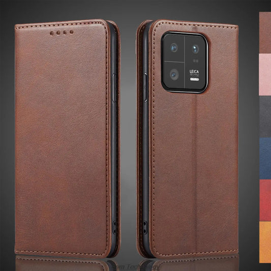 Magnetic attraction Leather Case for Xiaomi 13 Mi 13 Mi13 Pro Xiaomi13 Pro Case Holster Flip Cover Wallet Bags Fundas Coque