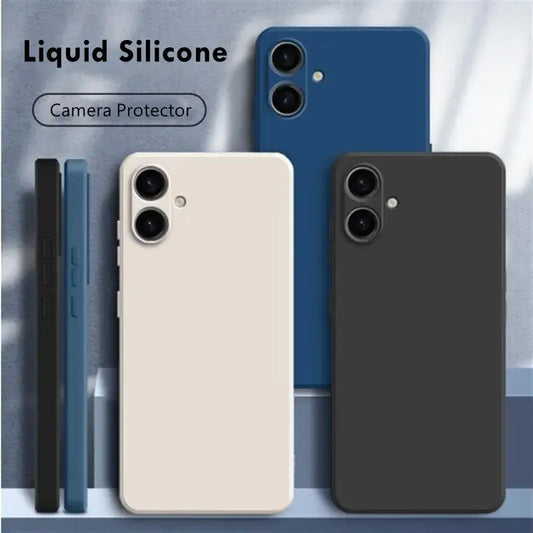 For Samsung Galaxy A06 Case Cover Samsung Galaxy A06 A05 A16 A05S Funda Coque Soft TPU Original Liquid Silicone Case Samsung A06